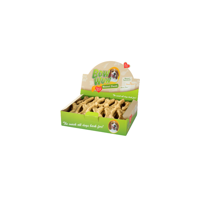 BOW WOW Naturalne kości z wątróbką drobiową i juką [BW301A] 30szt
