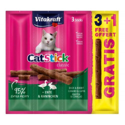 VITAKRAFT CAT STICK MINI królik/kaczka 3+1 gratis