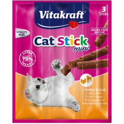 VITAKRAFT CAT STICK MINI indyk/jagnięcina 3+1 gratis