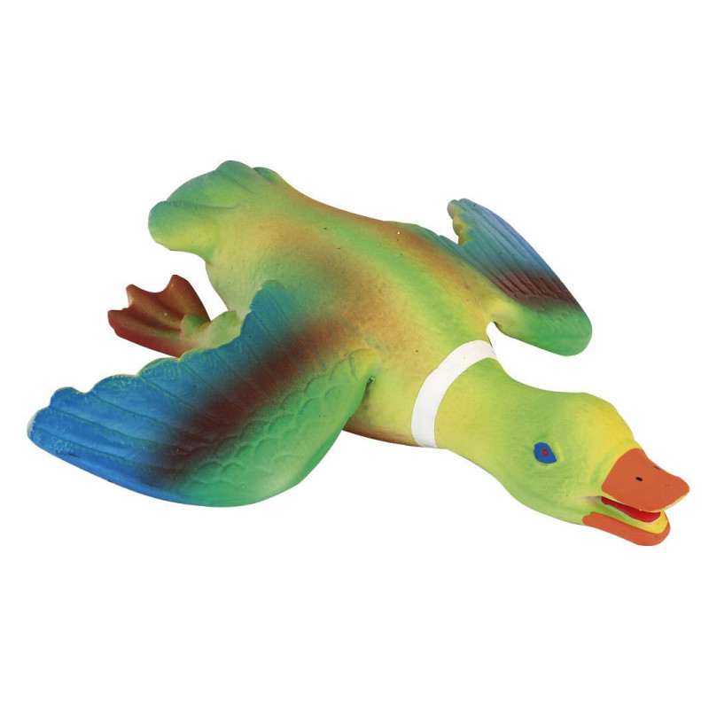 KERBL Zabawka lateksowa kaczka, 21 cm [84055]