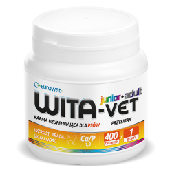 EUROWET Wita-Vet Ca/P 1.3 - suplement z witaminami dla psów 1g 400 tab.