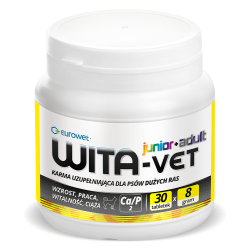 EUROWET Wita-Vet Ca/P 2 - suplement z witaminami dla psów 8g 30 tab.