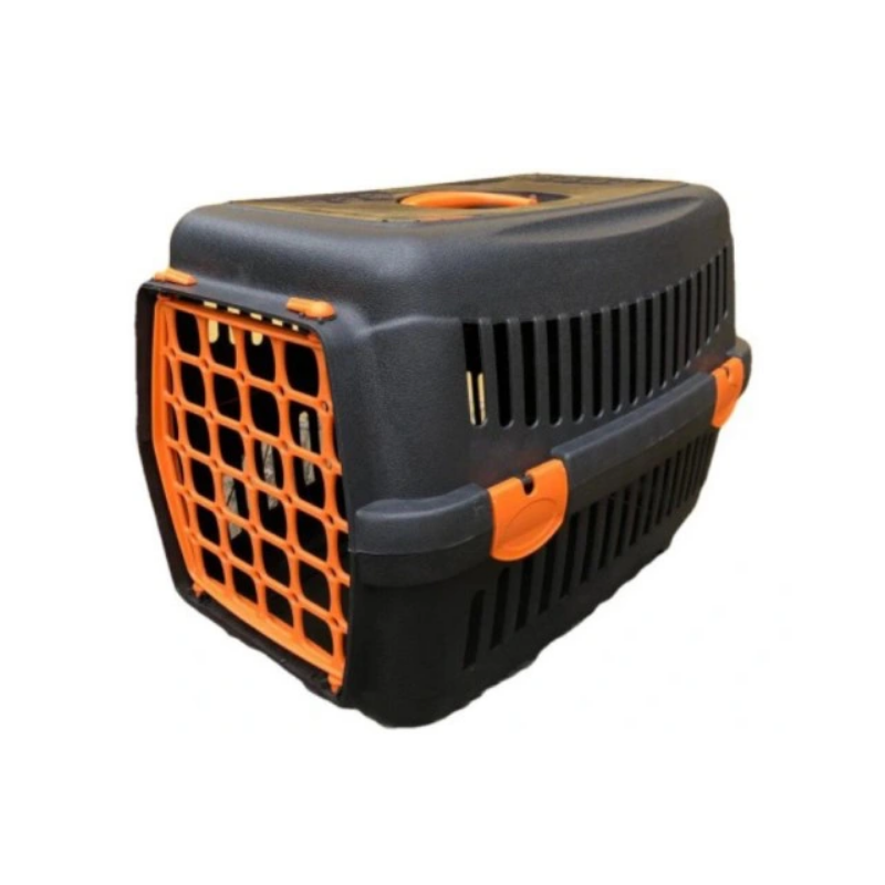 PET STYLE Transporter dla kota/psa/królika średni z kolorową kratką 49x33x32cm
