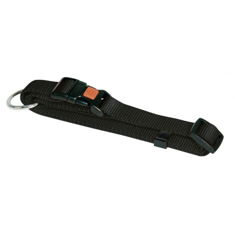 KERBL Obroża Miami, 40 - 65 cm, 25 mm, czarna [83708]