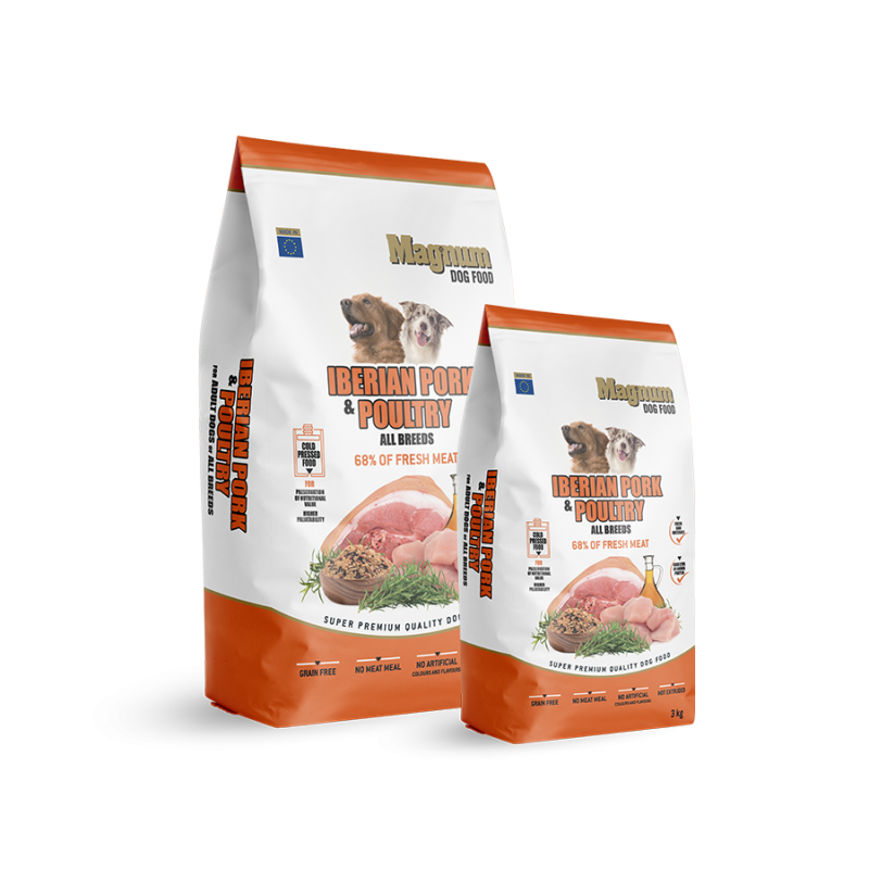 MAGNUM Karma dla psów wszystkich ras Iberian Pork&Poultry 12kg [1.130]
