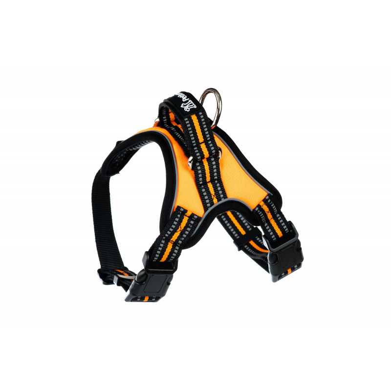 PETLOVE Szelki odblaskowe z taśmą dla psa S pomarańczowe [SZELODBZSOR]