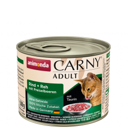 ANIMONDA Carny Adult puszka wołowina i sarnina z borówką 200 g