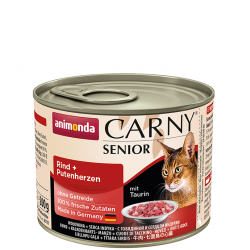 ANIMONDA Carny Senior puszka wołowina i serca indycze 200 g