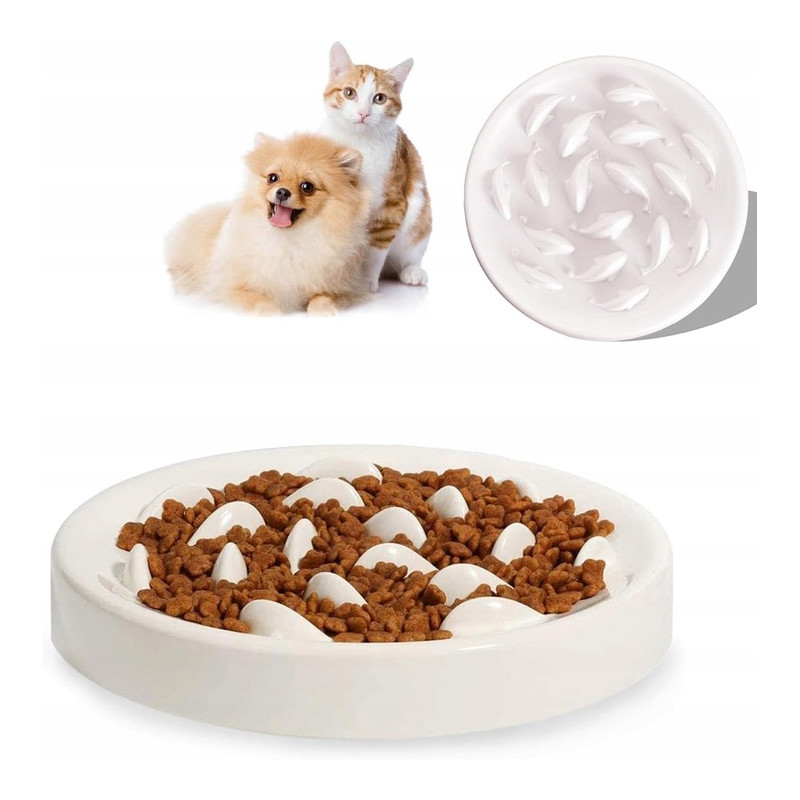 SUOXU Miska spowalniająca jedzenie beżowa, 200ml