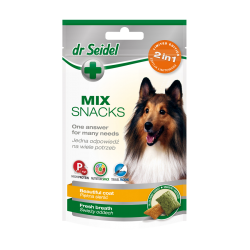 DR SEIDEL SMAKOŁYKI MIX 2w1 na piekną sierść & świeży oddech dla psów 90 g