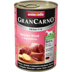 ANIMONDA GranCarno Sensitive Adult puszki czysta wołowina ziemniak 400 g