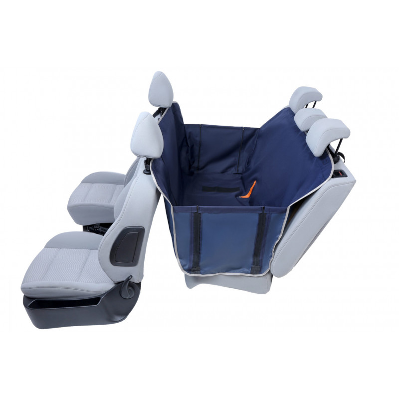 KARDIFF ANTI SLIP z bokami i z zamkiem - Mały "S" - 123x153 - GRANATOWY