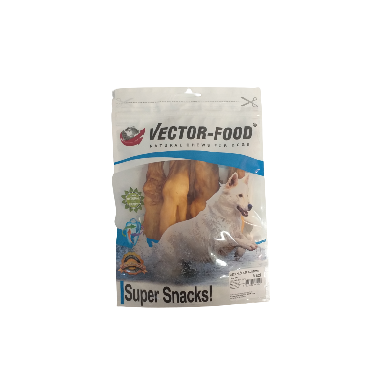 VECTOR-FOOD Uszy królicze suszone [S37] 5szt
